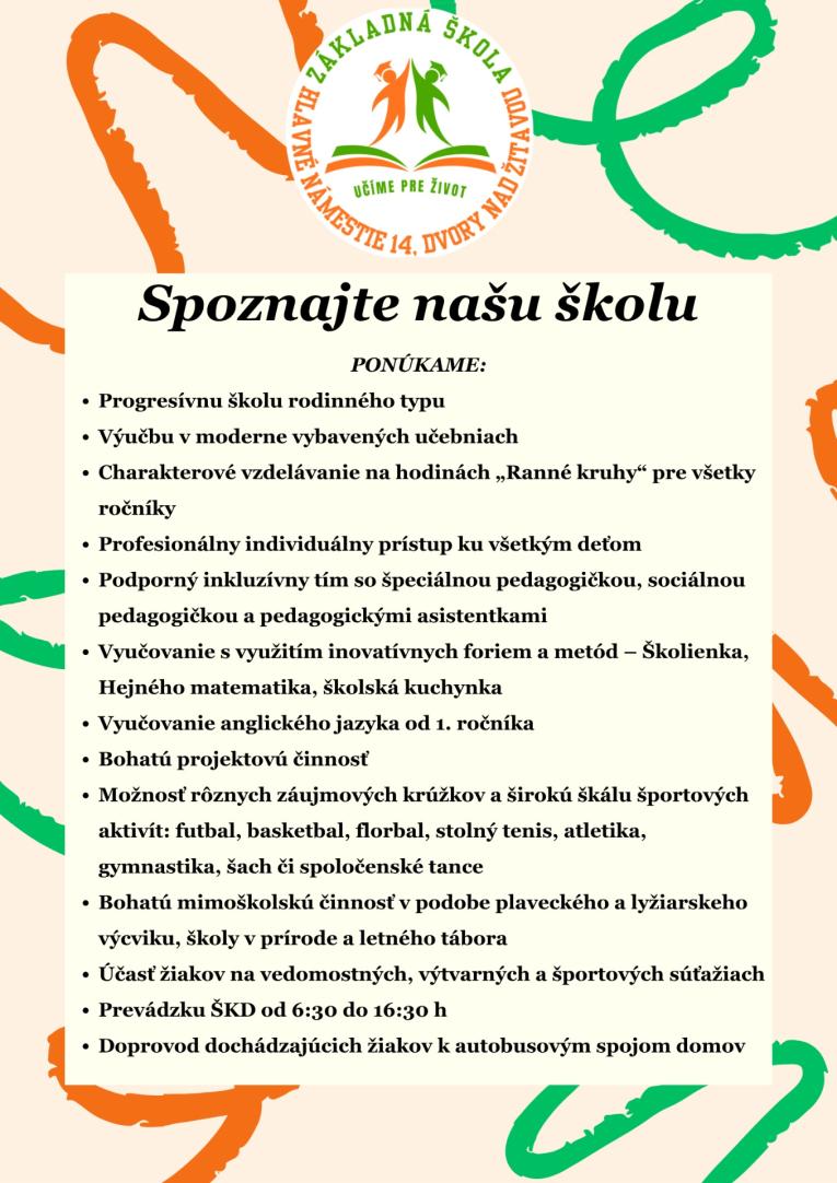 Spoznajte našu školu